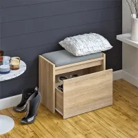 Dulap pentru încălțăminte Mobhaus Bergi 44.8 x 60 x 30/ Stejar sonoma/ Stejar sonoma photo 3