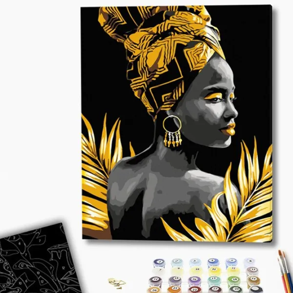 Картина по номерам BrushMe Aфриканская женщина BSB0013FC 50 x 40 см/ Вертикальная photo 2 Картина по номерам BrushMe Aфриканская женщина BSB0013FC 50 x 40 см/ Вертикальная photo 2