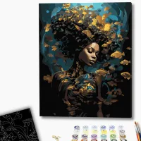 Pictură pe numere BrushMe Nimfa mării BSB0007FC 50 x 40 cm/ Verticală photo 2