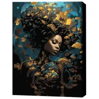 Pictură pe numere BrushMe Nimfa mării BSB0007FC 50 x 40 cm/ Verticală photo 3