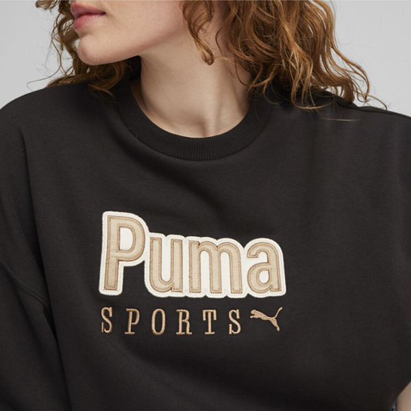 Jachetă sport pentru femei Puma Team Oversized Crew Tr L/ Black photo 5 Jachetă sport pentru femei Puma Team Oversized Crew Tr L/ Black photo 5