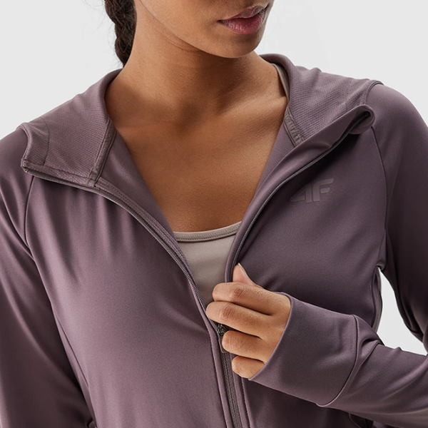 Спортивная куртка для женщин 4F 4FWSS24TFSWF270-82S) XS/ Розовый photo 3 Спортивная куртка для женщин 4F 4FWSS24TFSWF270-82S) XS/ Розовый photo 3