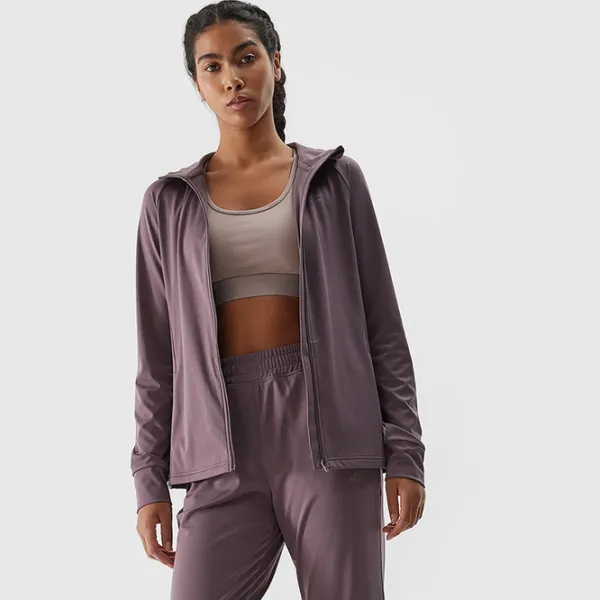 Jachetă sport pentru femei 4F 4FWSS24TFSWF270-82S) M/ Pink photo 2 Jachetă sport pentru femei 4F 4FWSS24TFSWF270-82S) M/ Pink photo 2