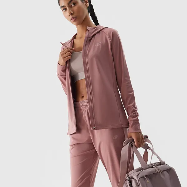 Jachetă sport pentru femei 4F 4FWSS24TFSWF270-56S M/ Pink photo 3 Jachetă sport pentru femei 4F 4FWSS24TFSWF270-56S M/ Pink photo 3