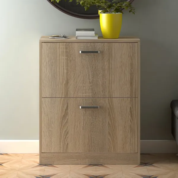 Dulap pentru încălțăminte BonMebel O-1 87 x 70.4 x 33.2/ Stejar Sonoma/ Stejar Sonoma photo 2 Dulap pentru încălțăminte BonMebel O-1 87 x 70.4 x 33.2/ Stejar Sonoma/ Stejar Sonoma photo 2