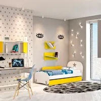 Полка Polini Kids Mirum 5Y ЛДСП/ Серый photo 2