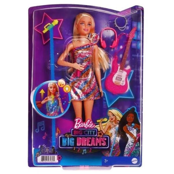 Кукла Barbie Big City Big Dreams GYJ21 певица/ 3+ photo 4