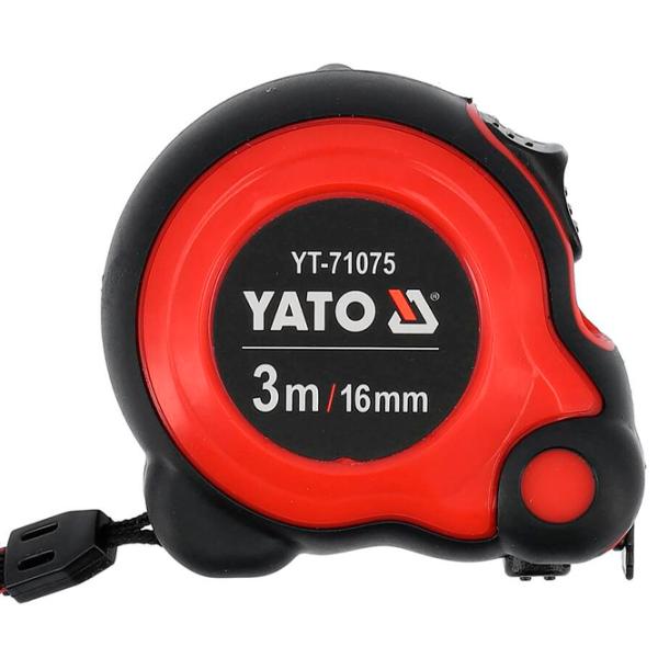 Рулетка Yato Ergonomic 3 м/ Красный photo 2 Рулетка Yato Ergonomic 3 м/ Красный photo 2