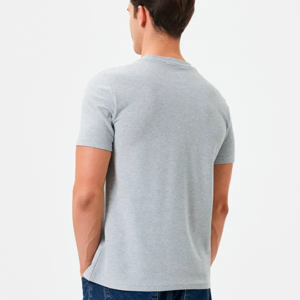 Tricou pentru bărbați Koton 4SAM10279HK 35% bumbac/ Grey photo 2