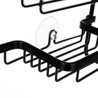 Raft pentru baie Malatec 16723 Aluminiu/ Black photo 3