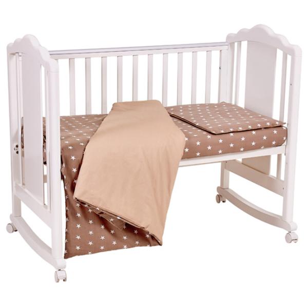 Детское постельное бельё Polini Kids Stars (0001858-6) Хлопок/ Бежевый Маккиато photo 3 Детское постельное бельё Polini Kids Stars (0001858-6) Хлопок/ Бежевый Маккиато photo 3