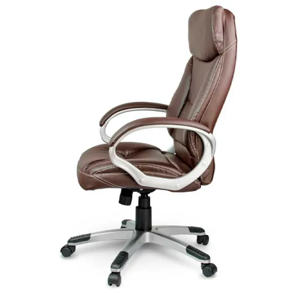 Fotoliu de birou Sofotel Eago EG-223 Piele artificială/ Brown photo 2 Fotoliu de birou Sofotel Eago EG-223 Piele artificială/ Brown photo 2