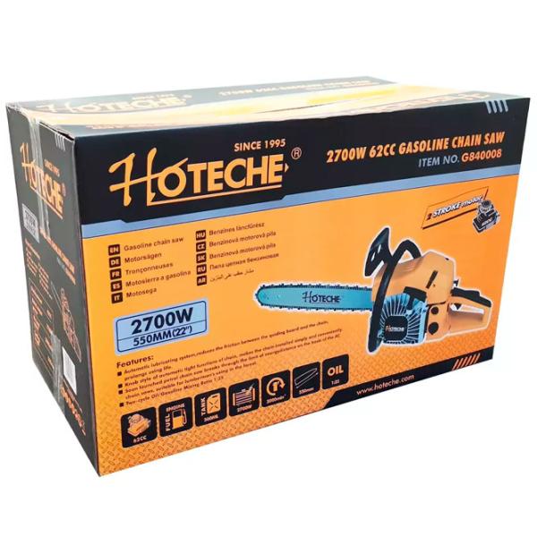 Fierăstrău cu lanţ Hoteche G840008 pe benzină/ Yellow photo 2