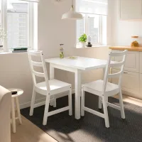 Кухонный стол раскладной Ikea Nordviken ДСП/ Белый photo 3