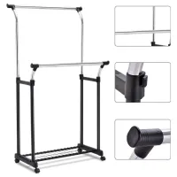 Cuier Costway HW53833 Oțel inoxidabil/ Black photo 3