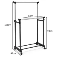 Cuier Costway HW53832 Oțel inoxidabil/ Black photo 2