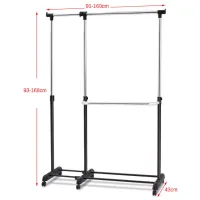 Cuier Costway HW53834 Oțel inoxidabil/ Black photo 4