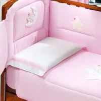 Lenjerie de pat pentru copii Italbaby Petite Etoile (100.0066-2) Bumbac/ Pink White photo 2