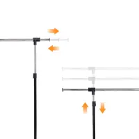 Cuier Costway HW57040 Oțel inoxidabil/ Black photo 4