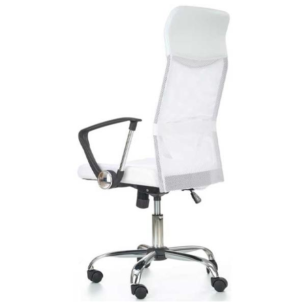 Fotoliu de birou Halmar Vire Plasă acrilică, piele artificială/ White photo 4 Fotoliu de birou Halmar Vire Plasă acrilică, piele artificială/ White photo 4
