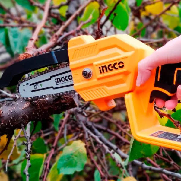 Fierăstrău cu lanţ INGCO CGSLI20581 cu acumulator/ Yellow photo 6