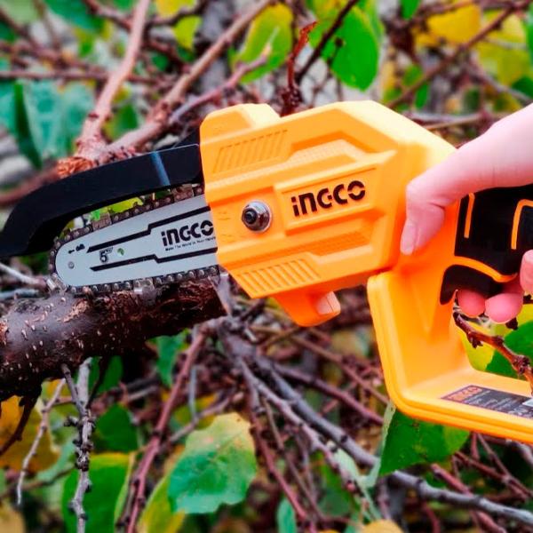 Fierăstrău cu lanţ INGCO CGSLI20581 cu acumulator/ Yellow photo 6