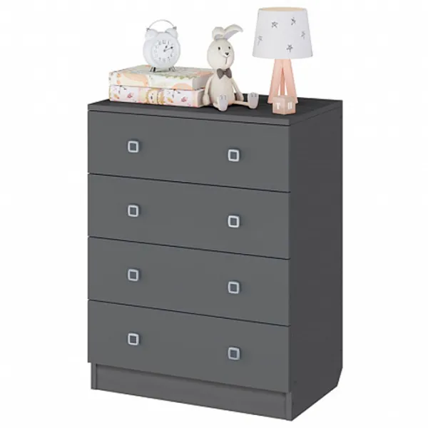Комод Polini Kids Simple 79.2см x 38см x 60.4см/ ЛДСП/ Серый photo 3