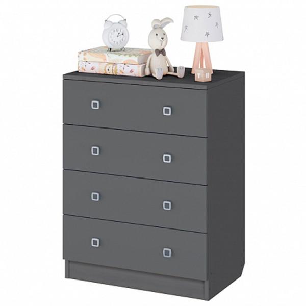 Комод Polini Kids Simple 79.2см x 38см x 60.4см/ ЛДСП/ Серый photo 3