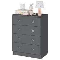 Комод Polini Kids Simple 79.2см x 38см x 60.4см/ ЛДСП/ Серый photo 3