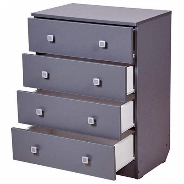 Комод Polini Kids Simple 79.2см x 38см x 60.4см/ ЛДСП/ Серый photo 4
