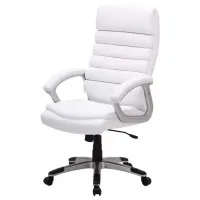 Fotoliu de birou Signal Q-087 Piele artificială/ White photo 2