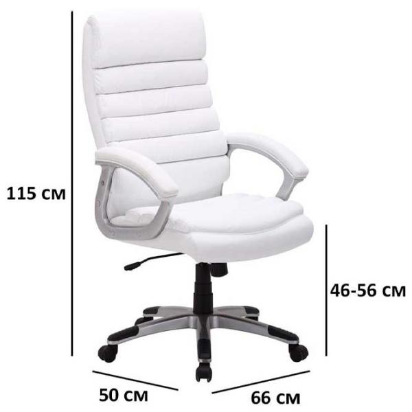 Fotoliu de birou Signal Q-087 Piele artificială/ White photo 3 Fotoliu de birou Signal Q-087 Piele artificială/ White photo 3