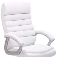 Fotoliu de birou Signal Q-087 Piele artificială/ White photo 5
