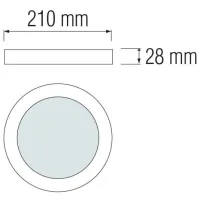 Plafonieră Horoz CAROLINE-18 210 mm/ Metal photo 3