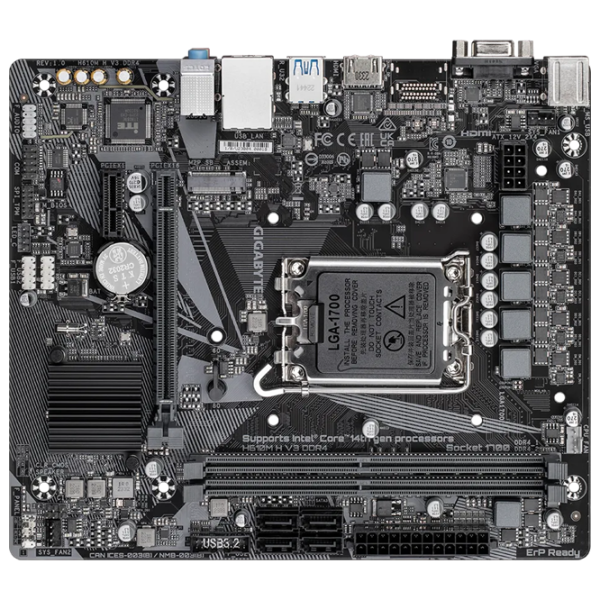 Placă de bază Gigabyte H610M H V3 mATX/ Intel H610M photo 2
