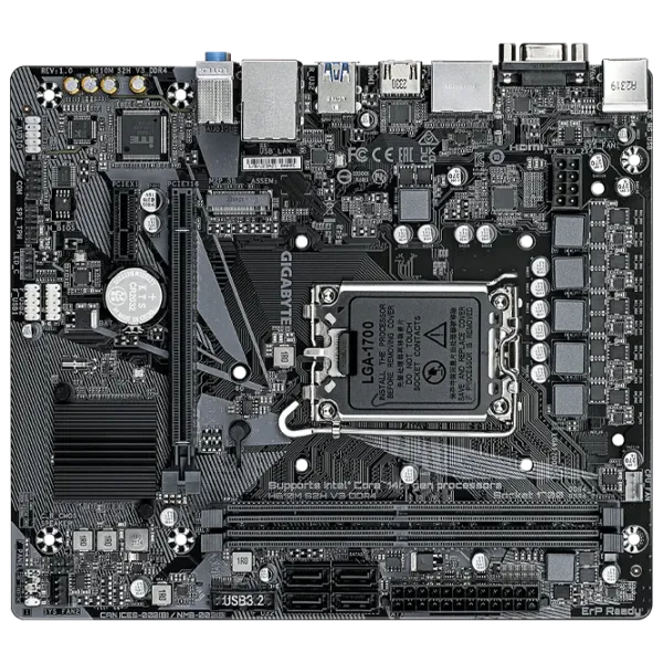 Материнская плата Gigabyte H610M S2H V3 mATX/ Intel H610M photo 3