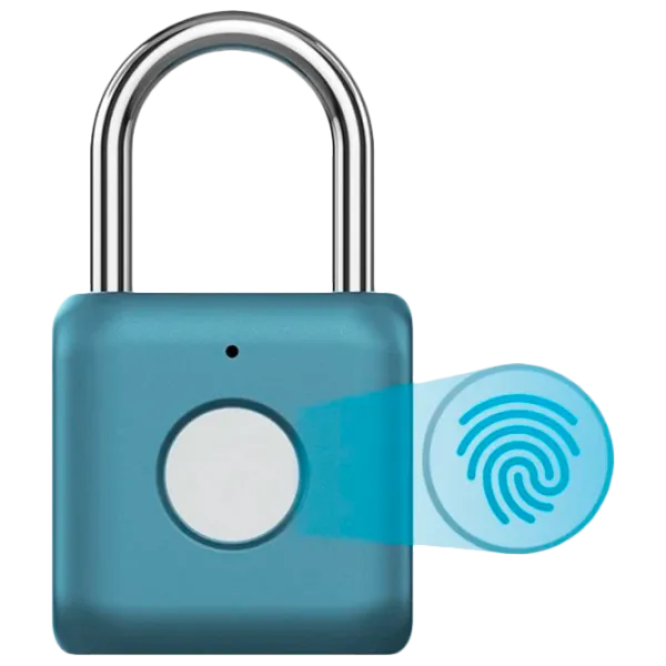Dispozitiv antifurt Xiaomi Mi Fingerprint Padlock Blue Silver photo 2