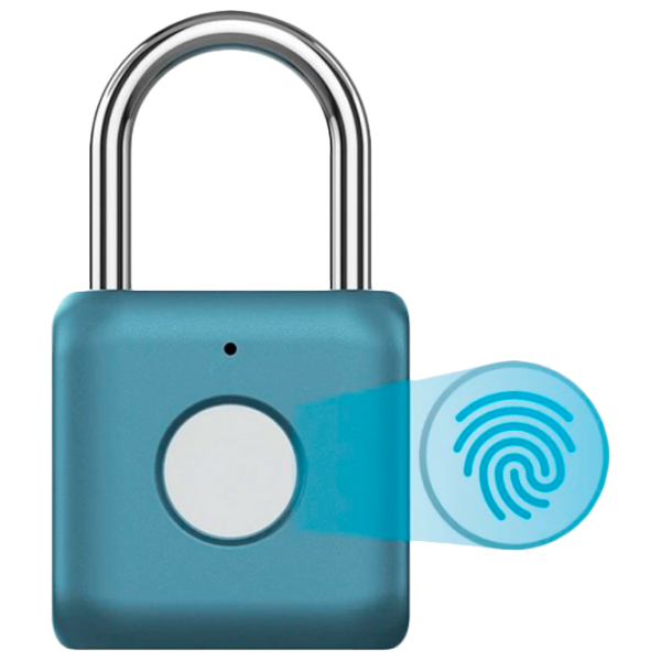 Dispozitiv antifurt Xiaomi Mi Fingerprint Padlock Blue Silver photo 2