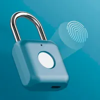 Противоугонное устройство Xiaomi Mi Fingerprint Padlock Синий Серебристый photo 3