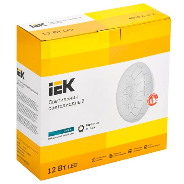 Plafonieră IEK LDPB0-2007-12-4000-K01 260 mm/ Oțel photo 2 Plafonieră IEK LDPB0-2007-12-4000-K01 260 mm/ Oțel photo 2