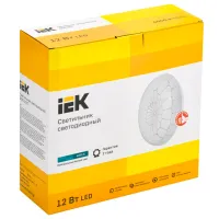 Plafonieră IEK LDPB0-2007-12-4000-K01 260 mm/ Oțel photo 2