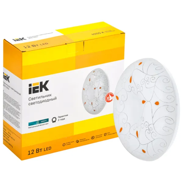 Plafonieră IEK LDPB0-2004-12-4000-K01 260 mm/ Oțel photo 3 Plafonieră IEK LDPB0-2004-12-4000-K01 260 mm/ Oțel photo 3