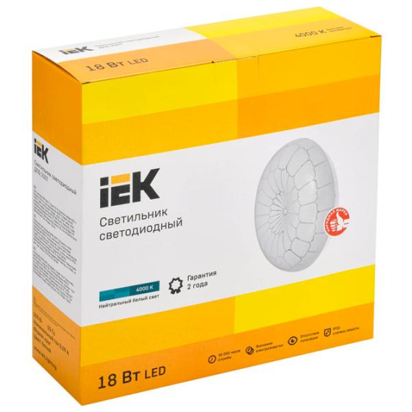 Plafonieră IEK LDPB0-2007-18-4000-K01 340 mm/ Oțel photo 2