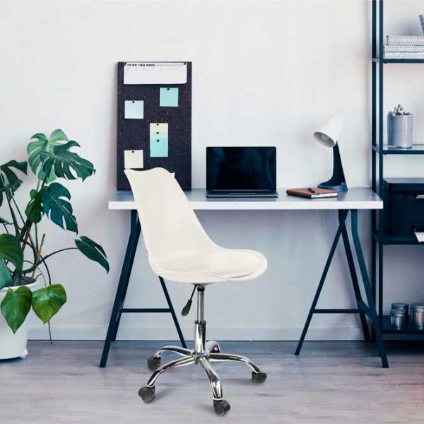 Fotoliu de birou Jumi IGER CM-910348 Piele artificială/ White photo 5 Fotoliu de birou Jumi IGER CM-910348 Piele artificială/ White photo 5
