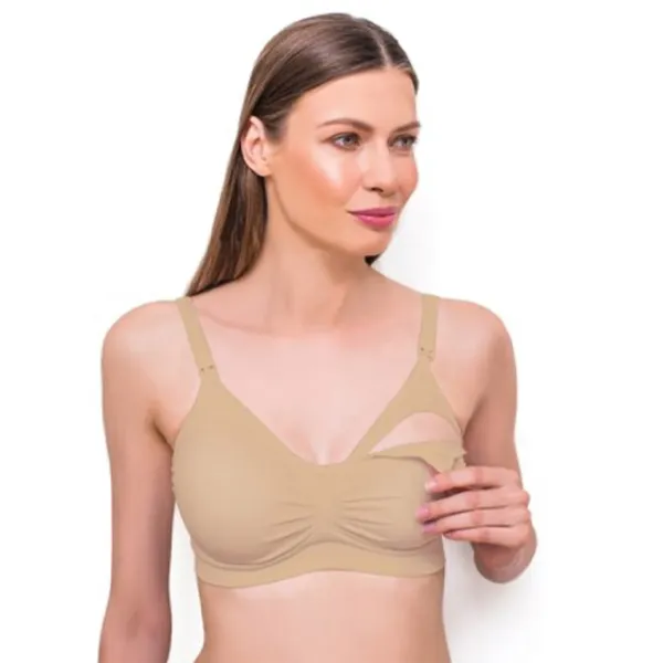 Sutien pentru alăptare
BabyOno 0585/ 16 75 - 80 cm/ Poliamid, elastan/ Beige photo 2