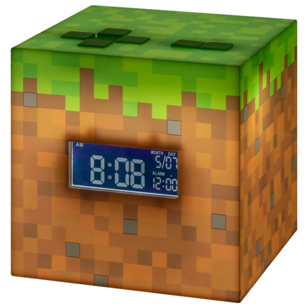 Deșteptător Paladone Alarm Clock PP6733MCF Minecraft/ Green Brown photo 2