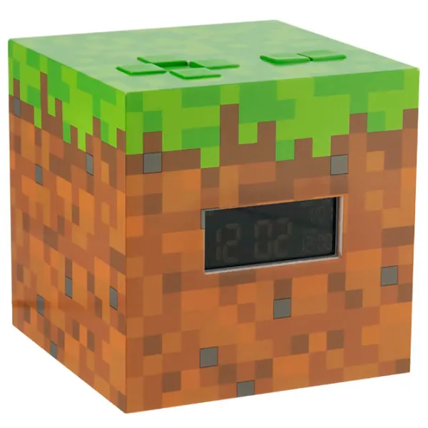 Deșteptător Paladone Alarm Clock PP6733MCF Minecraft/ Green Brown photo 3