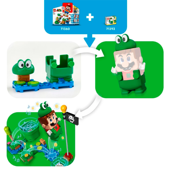 Конструктор LEGO Frog Mario Фигуры/ Разноцветный photo 3