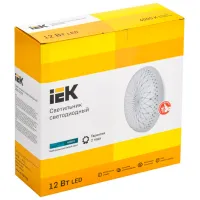 Plafonieră IEK LDPB0-2008-12-4000-K01 260 mm/ Oțel photo 2