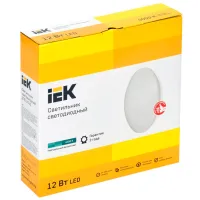 Plafonieră IEK LDPB0-2010-12-4000-K01 260 mm/ Oțel photo 2